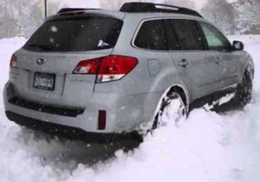 Husband Takes to SUV to Perform Donuts in the Snow