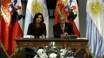 16 de MAR. Firma de acuerdos bilaterales. Cristina Fernández. Visita oficial a Chile