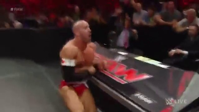 Cesaro vs. Kevin Owens Raw, Aug. 31, 2015 WWE On Fantastic Videos