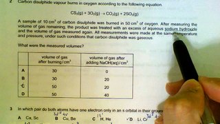 9701 Chemistry November 2008, Paper 1, Q1-Q16