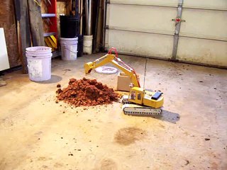 Scratch built rc excavator