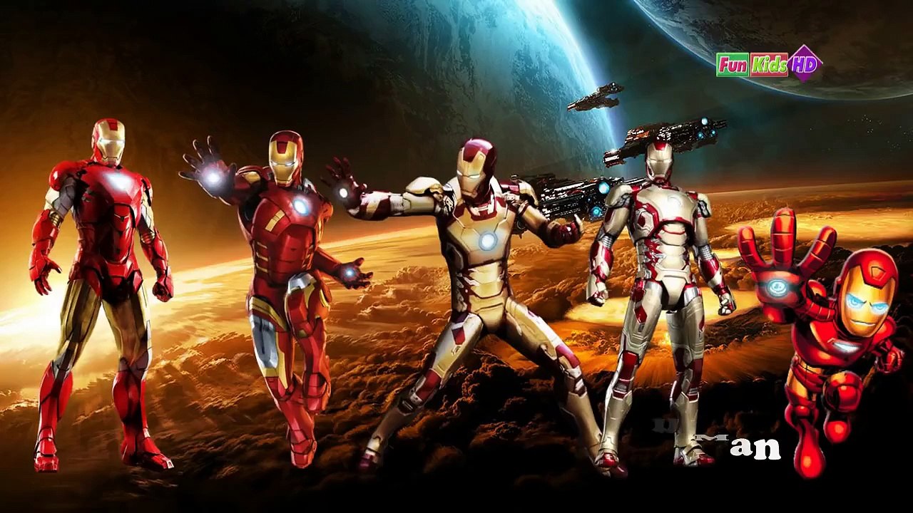 Finger Family Super Iron Man Song - Daddy Finger Nursery Rhymes For Kids | Fun Kids HD