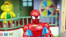 Peppa Pig Goes To Barney School & Lego Duplo Spiderman Disney Princess Sofia The First ♥ Shopkins