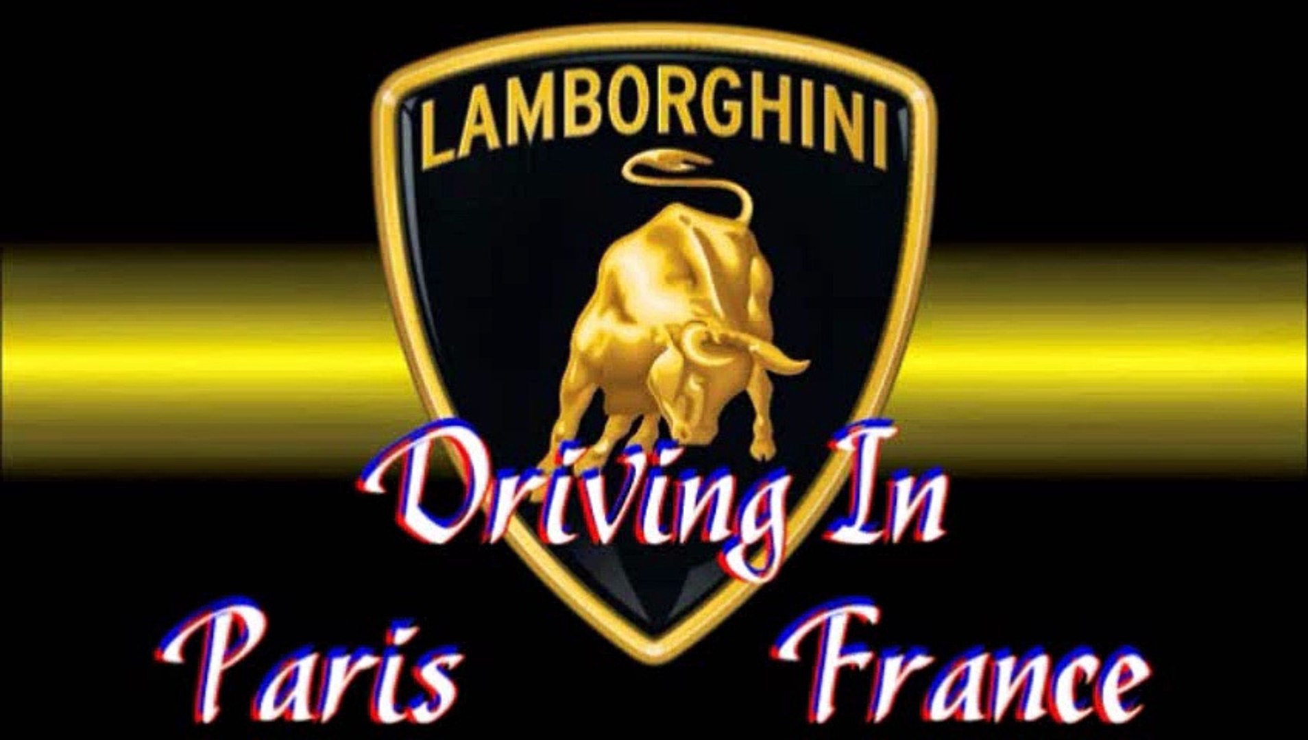 ⁣Music Video Animation Lamborghini Driving In Paris France - BanginAx