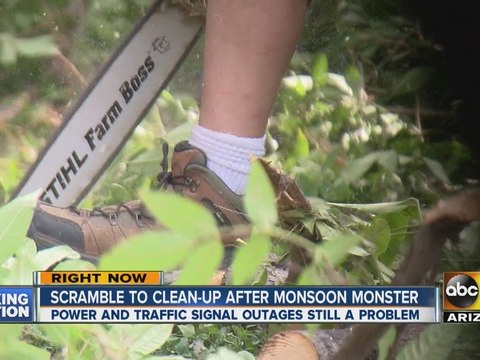 Valley scrambling to clean up after monsoon storms