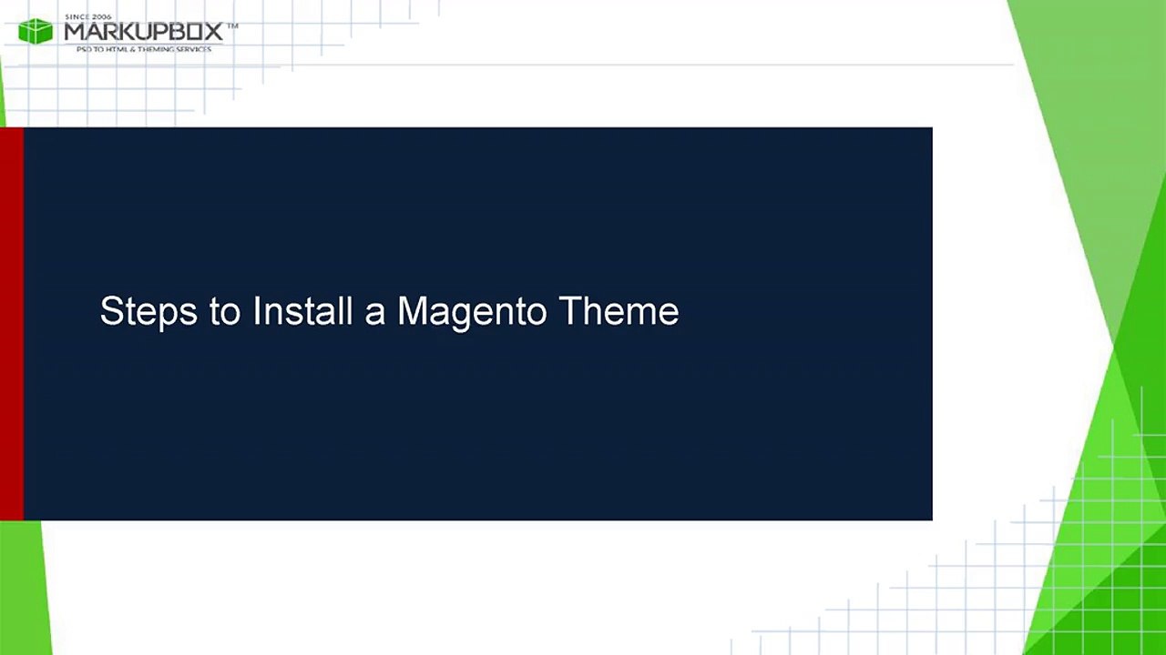 Steps to Install a Magento Theme