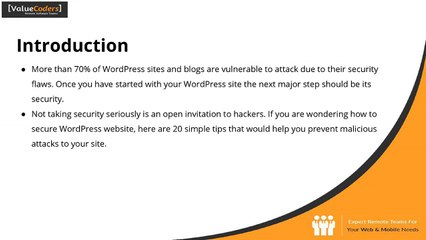Tips For A Secure Wordpress Website