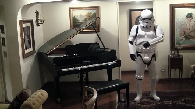 Starwars, The Imperial March on Piano ( Darth Vader's Theme )