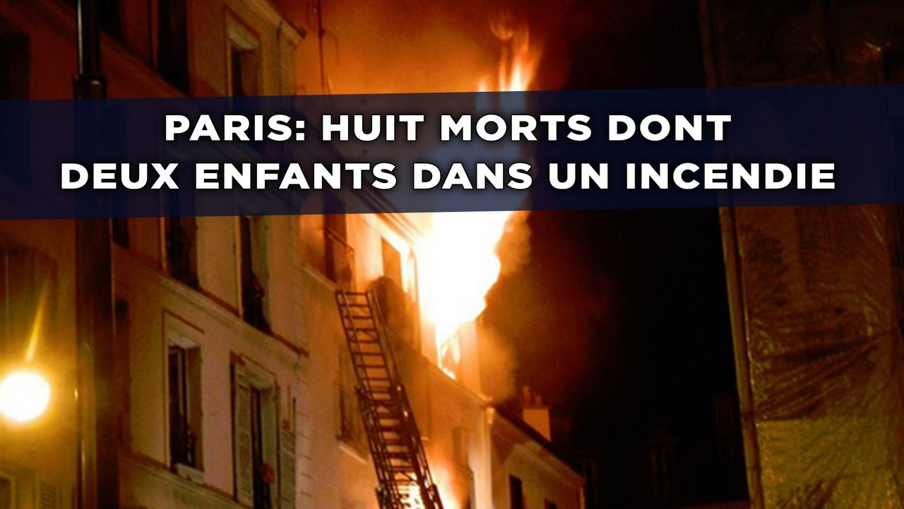 Paris: Huit morts dont deux enfants dans un incendie