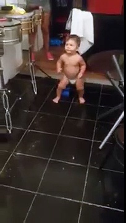 Dancing baby with diapers