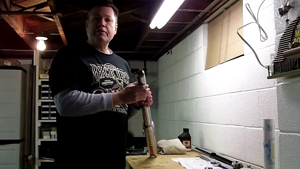 REPLACING STOCK HARLEY DAVIDSON FORK SLIDERS WITH CHROME