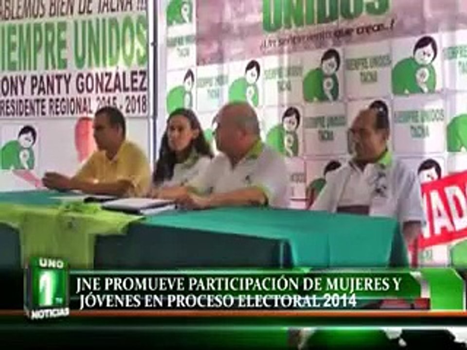 JNE PROMUEVE PARTICIPACIÓN DE MUJERES Y JÓVENES EN PROCESO ELECTORAL 2014