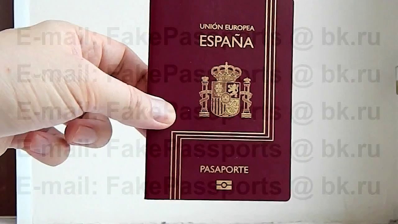 Acheter Faux Passeport de l'Espagne, Faux Passeports Espagnols à Vendre