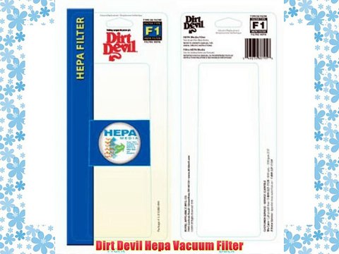 Dirt Devil Hepa Vacuum Filter