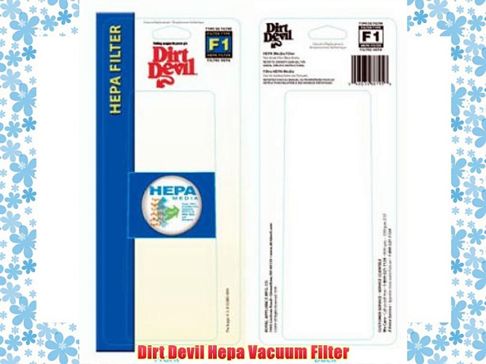 Dirt Devil Hepa Vacuum Filter