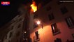 Incendie rue Myrha: les images de l'intervention des sapeurs pompiers de Paris