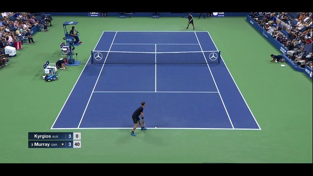 US Open : le superbe coup entre les jambes de Kyrgios face à Murray