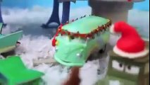 Radiator Springs Christmas Play Doh Santa Hats and Disney Cars Toy Mater Saves Christmas
