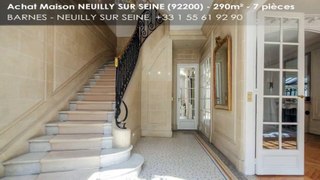 Vente - maison/villa - NEUILLY SUR SEINE (92200) - 7 pièces - 290m²