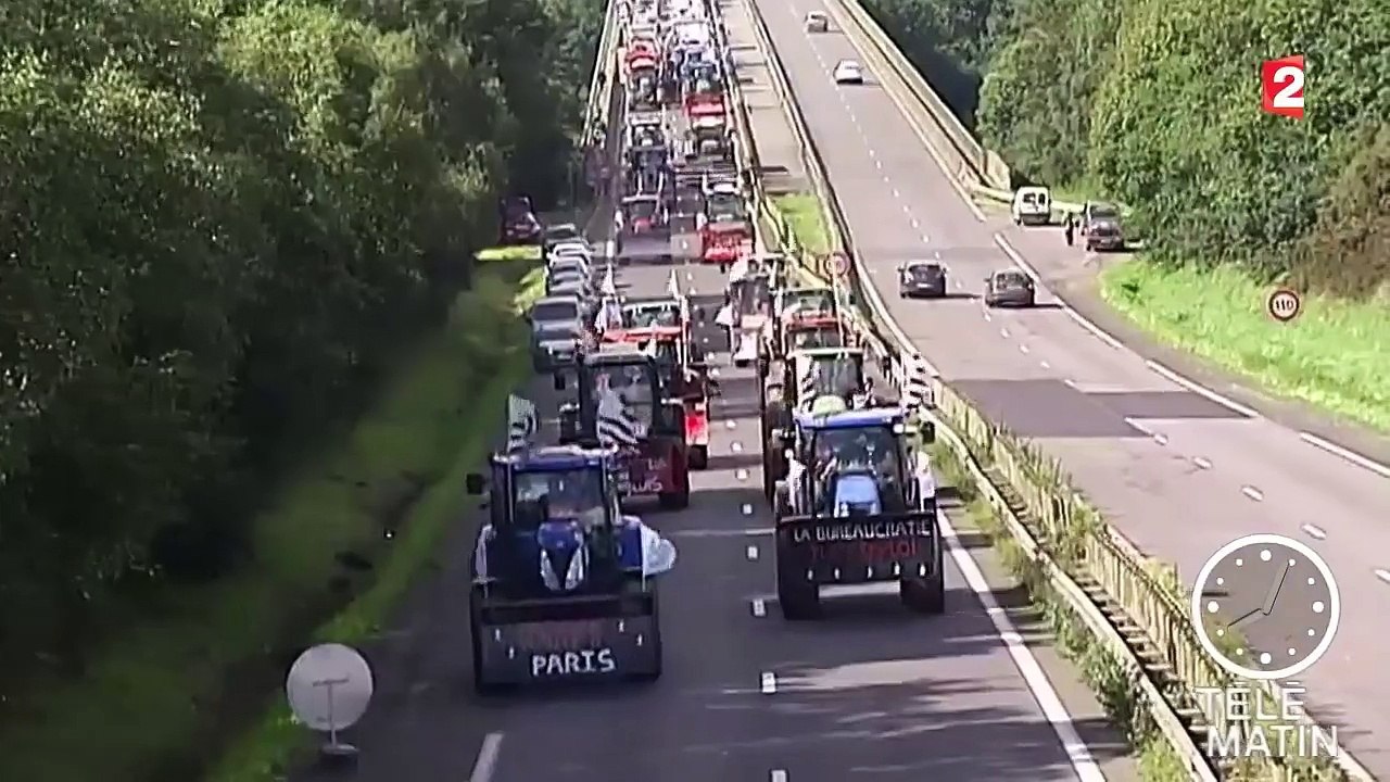Les agriculteurs en route vers Paris