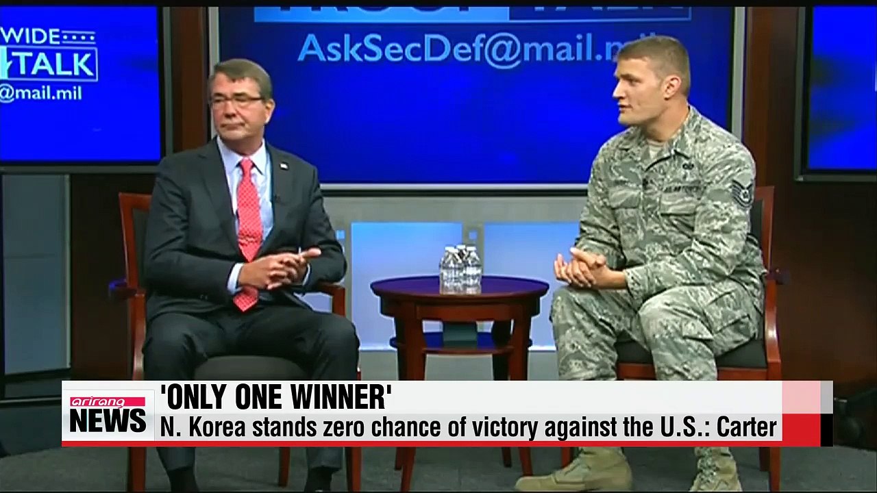 N. Korea stands zero chance of victory against the U.S.: Carter