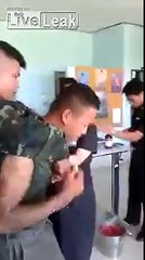Soldier Scared of Injection