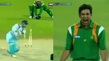 Wasim Akram best dismissals - Saurav Ganguly bowled
