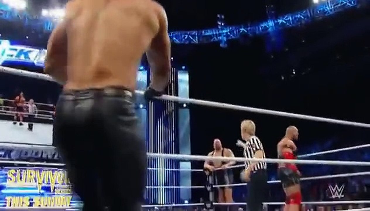 Big show -Ryback  vs  Seth roillins -kane 11_21_2014