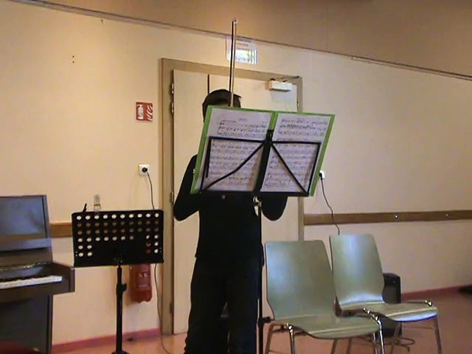 M2U01997 solo de Violon, Presto de Bach, fete de la musique à Scy Chazelles le 21 06 2015