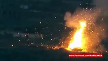 Saudi Arabian M1 Abrams Tank Cooks Off After Being Hit By Yemeni Houthi ATGM