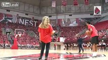 Awesome Moment Ball State Freshman Hits Halfcourt Shot To Win Free Tuition