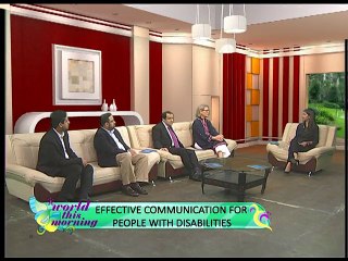 World This Morning - Effective communication with people with disabilities