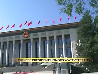 Chinese president honors WWII veterans