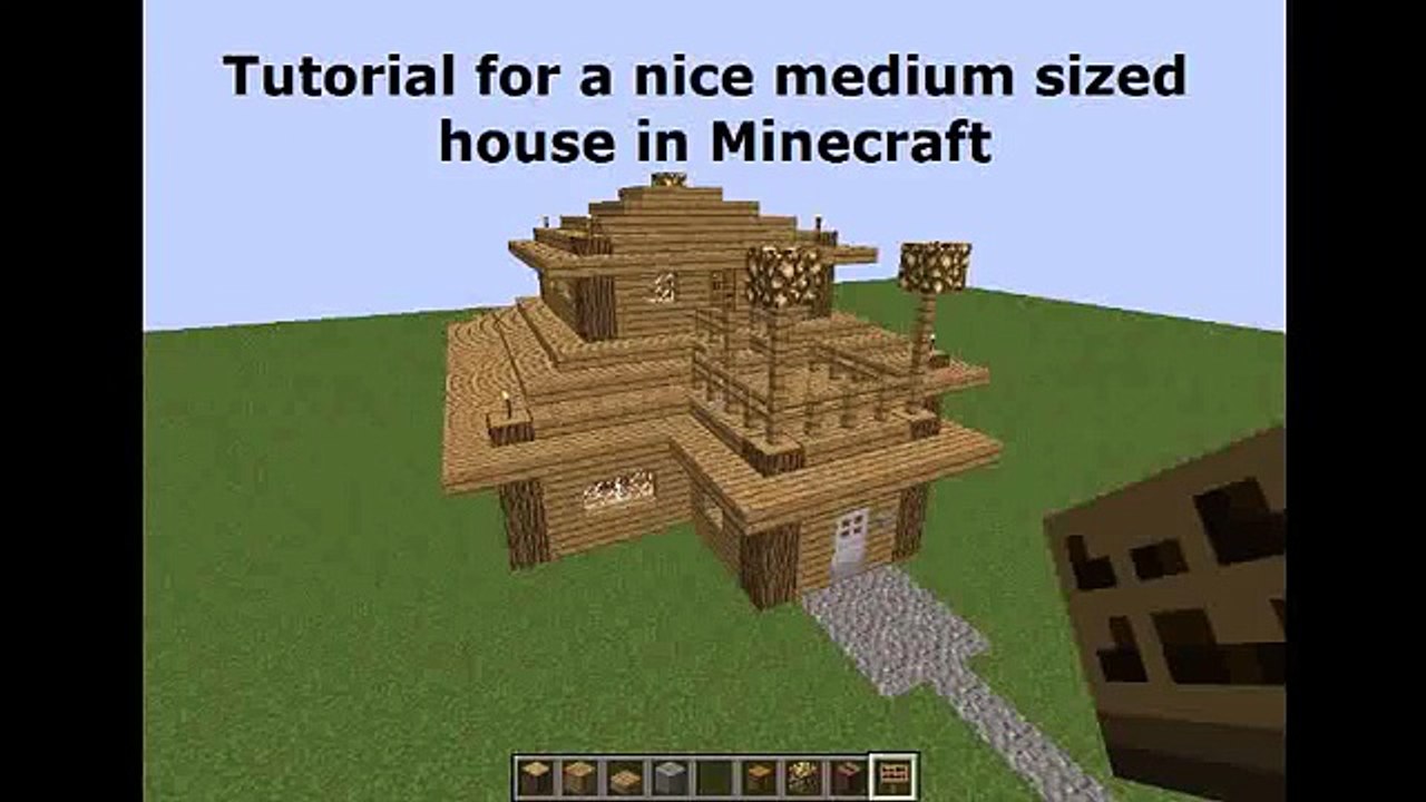 Tutorial for medium sized house in Minecraft