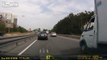 Accidents involving motorcyclists caught on video