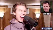 Talented singer impersonating more than 25 singers voices on great pop songs