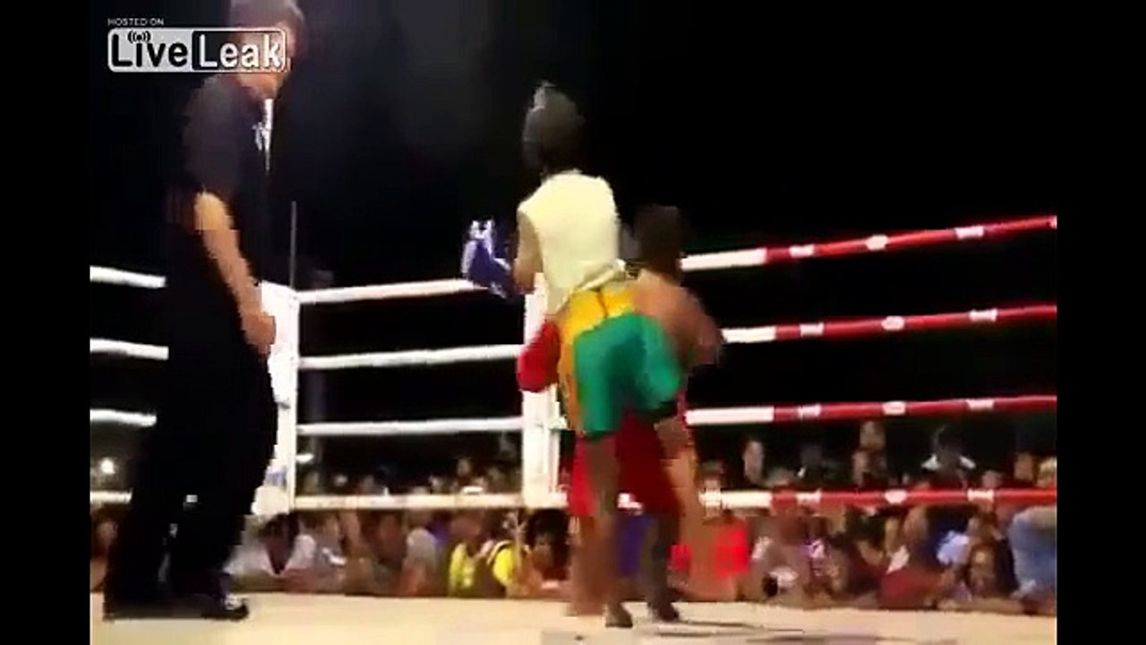 fat boy vs girl boxing