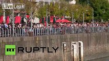 Argentina: Hundreds gather to watch whale swim in Buenos Aires marina