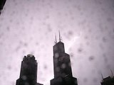 Sears Tower struck by lightning