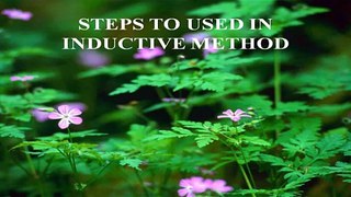 01.INDUCTIVE METHOD - MATHEMATICS