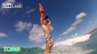Amazing video shows gymnasts performing jaw-dropping acrobatic stunt on surfboard