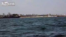 That is embarrassing: Failed missile launch during Russian Navy Day celebration  in Sevastopol, Crimea