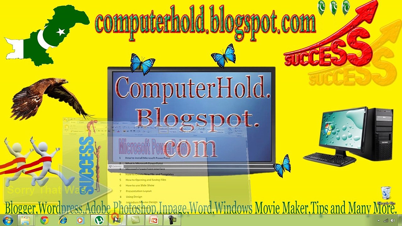 Microsoft Power Point Video Tutorial Part 9 In Urdu And Hindi
