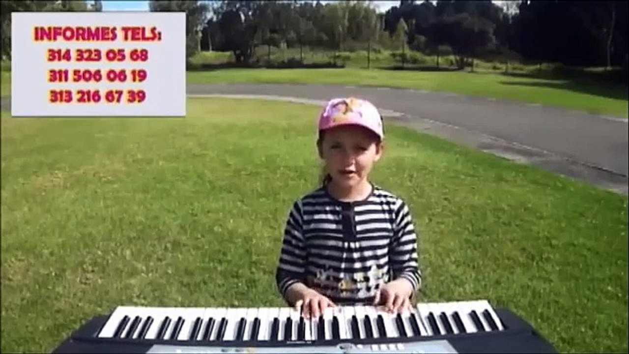 Frere Jacques Inglés Español, Aprenda Cantando y Tocando el Piano Easy Tutorial Piano   Easy Tutoria