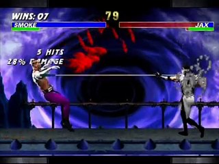 Ultimate Mortal Kombat 3 - Robot & Human Smoke