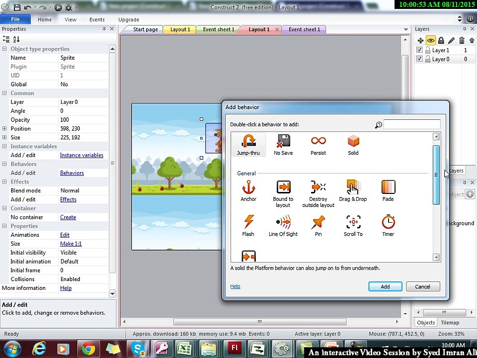 Construct 2 Tutorial in urdu - hindi - Learn game development