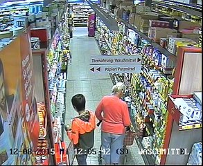 Pickpocket filmé dans un magasin en Allemagne