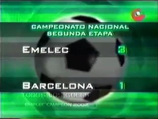 Emelec 3 - Barcelona 1 - (Resumen del partido año 2002 2da Etapa)