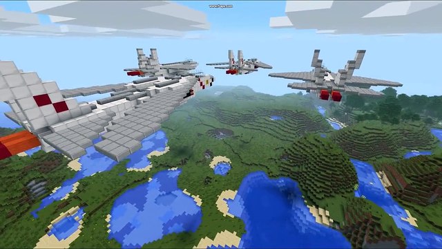 Minecraft - my upgraded aircraft (F 14 and F 22 raptor)