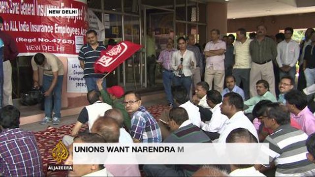 Millions strike in India over labour reforms